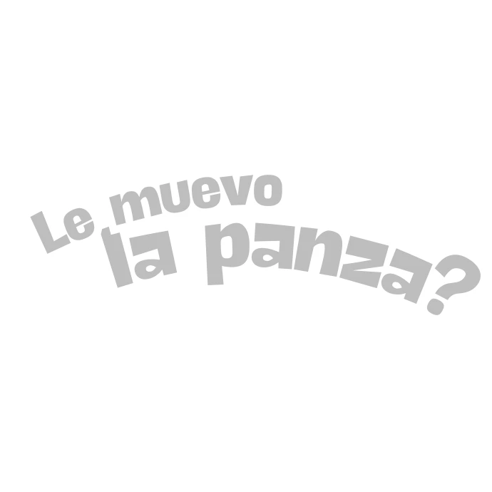 Logo de LE MUEVO LA PANZA? cliente de Rebel Studio agencia de marketing creativo